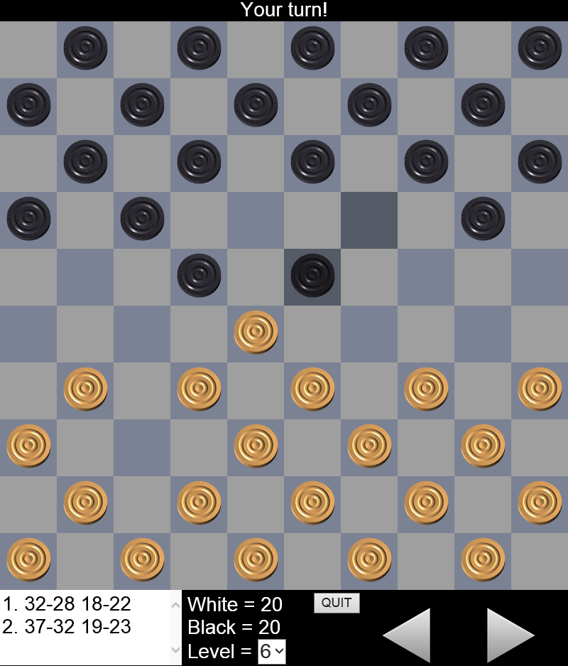 10x10 Draughts